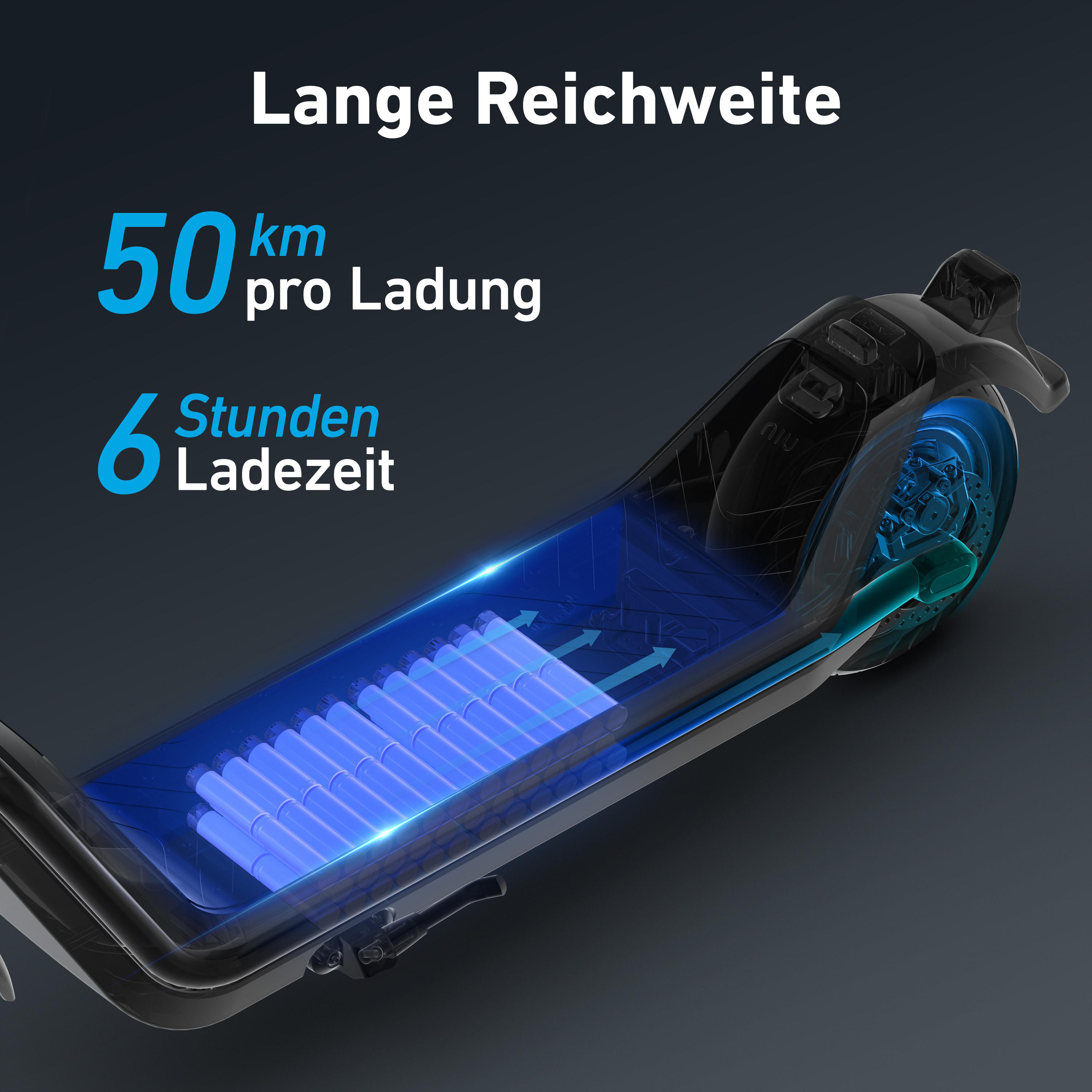 NIU KQi3 Pro E-Scooter (9,5 Zoll, Schwarz)