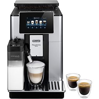Cafetera superautomática - De'Longhi PrimaDonna Soul ECAM610.55.SB, Molinillo integrado, Sistema Thermoblock, Táctil, 1450W, 19 bar, Inox