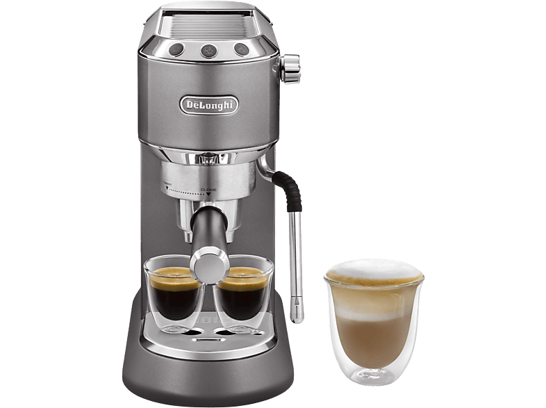De'Longhi Dedica Arte EC885.GY, Thermoblock, Espresso manual, 1350 W, 1.1 l, Función 2 tazas, 15 bar, Inox