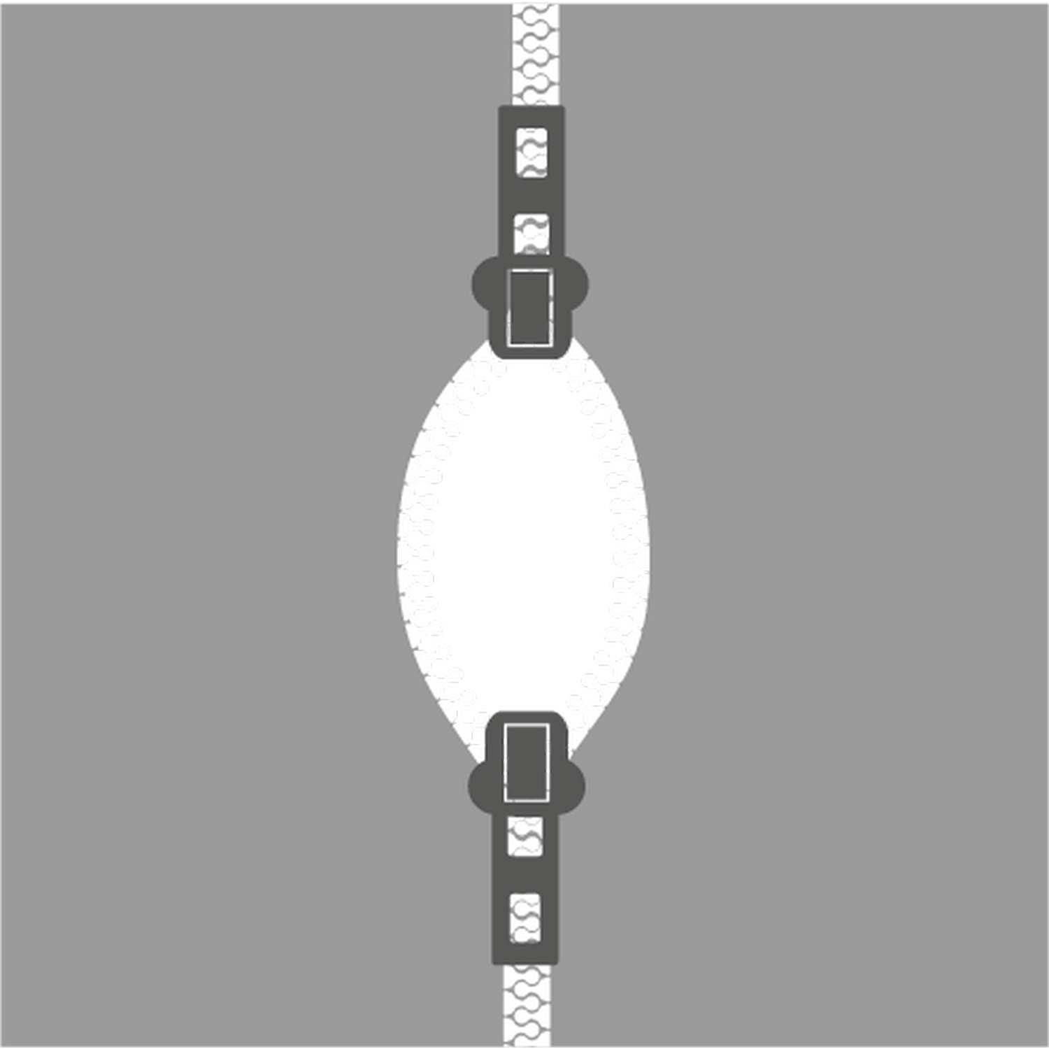 A black and white graphic of a zipper. The zipper is open, revealing the inside.