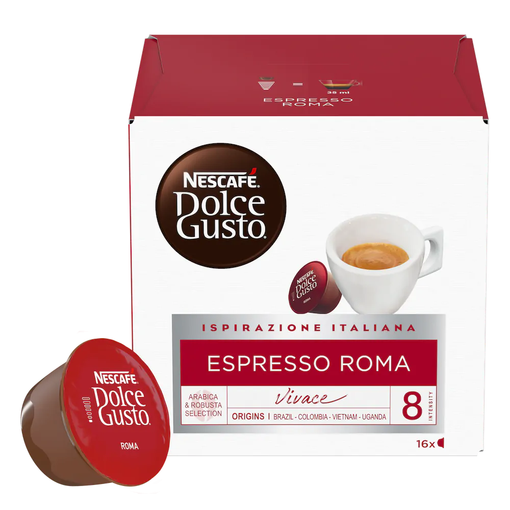 NESCAFÉ DOLCE GUSTO Espresso Roma kávé, 16 db
