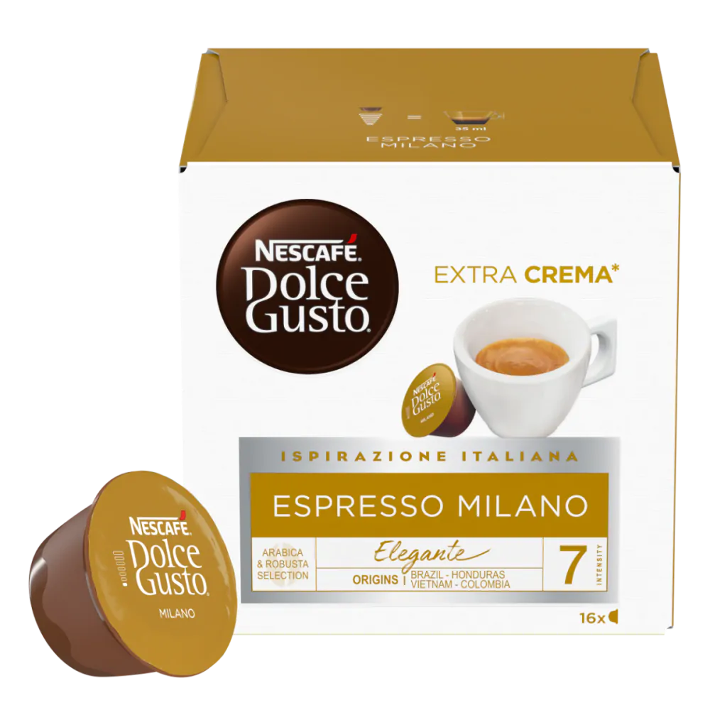NESCAFÉ DOLCE GUSTO Espresso Milano kávé, 16 db
