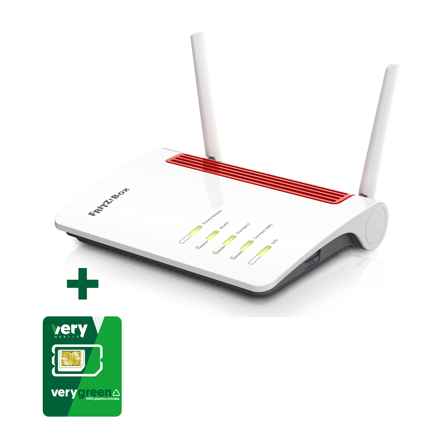 Modem-Router FRITZ!Box 6850Lte con SIM Very Mobile