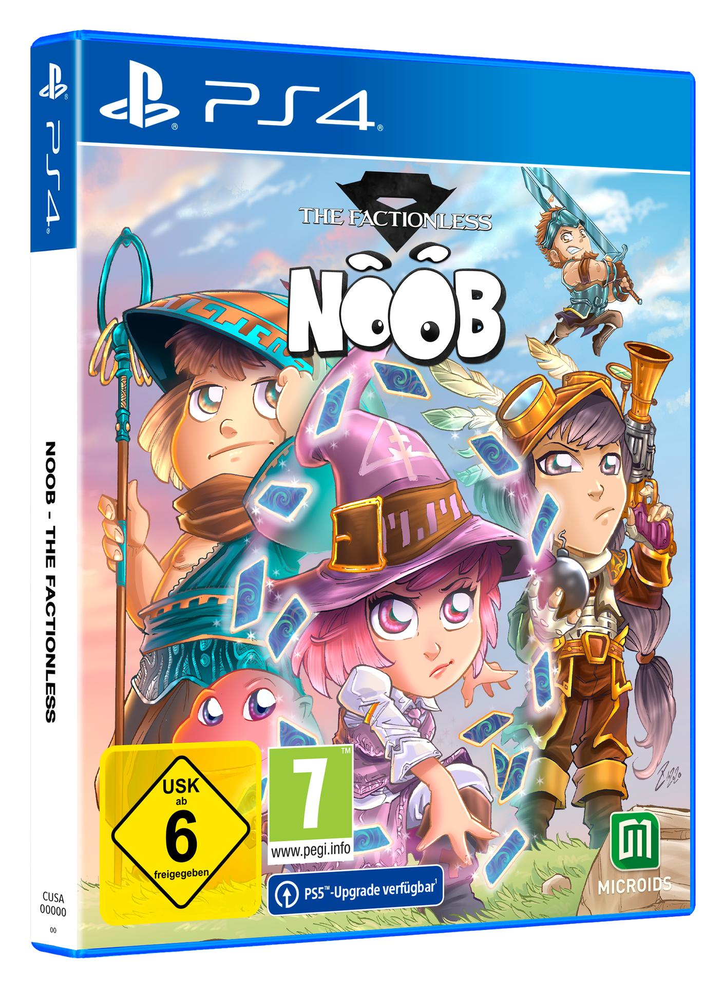 The Factionless Noob Videospiel-Box-Art, Zeichentrickfiguren.
