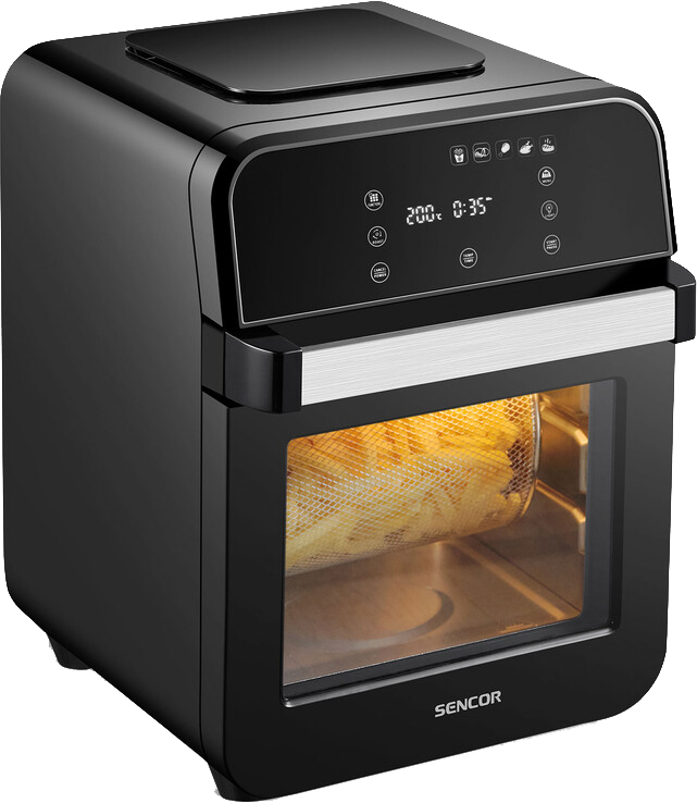 SENCOR SFR 5510BK Forrólevegős sütő, 1500 W, fekete