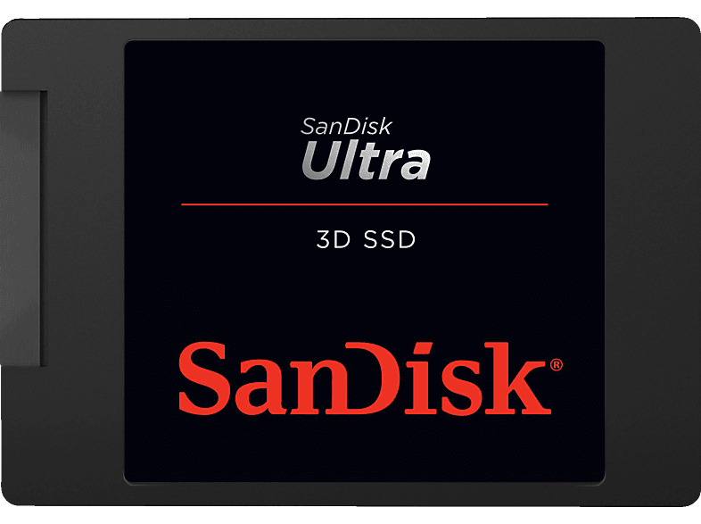 SANDISK Ultra 3D Speicher, 4 TB SSD SATA 6 Gbps, 2,5 Zoll, intern