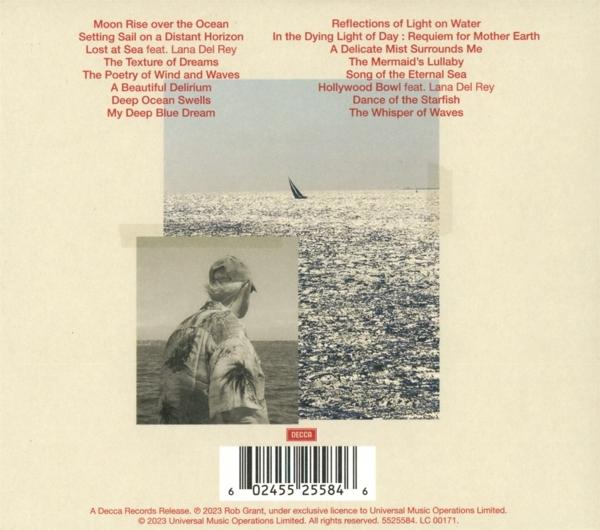 CD-Cover: Mann blickt aufs Meer, Songtitel, Meereshintergrund.