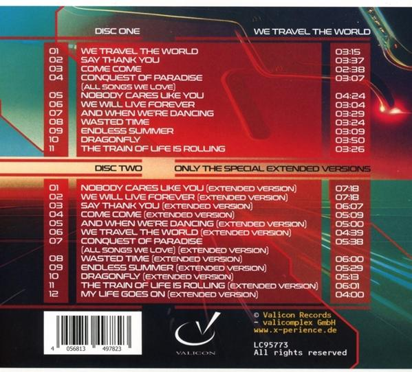 Album mit Trackliste von zwei Discs.