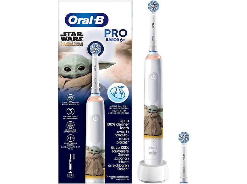 Oral B Elektrische Tandenborstel Pro 3 Junior Yoda