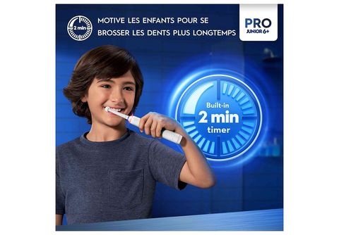 Oral-B Pro Junior Brosse à Dents Électrique Enfant, Alimenté par