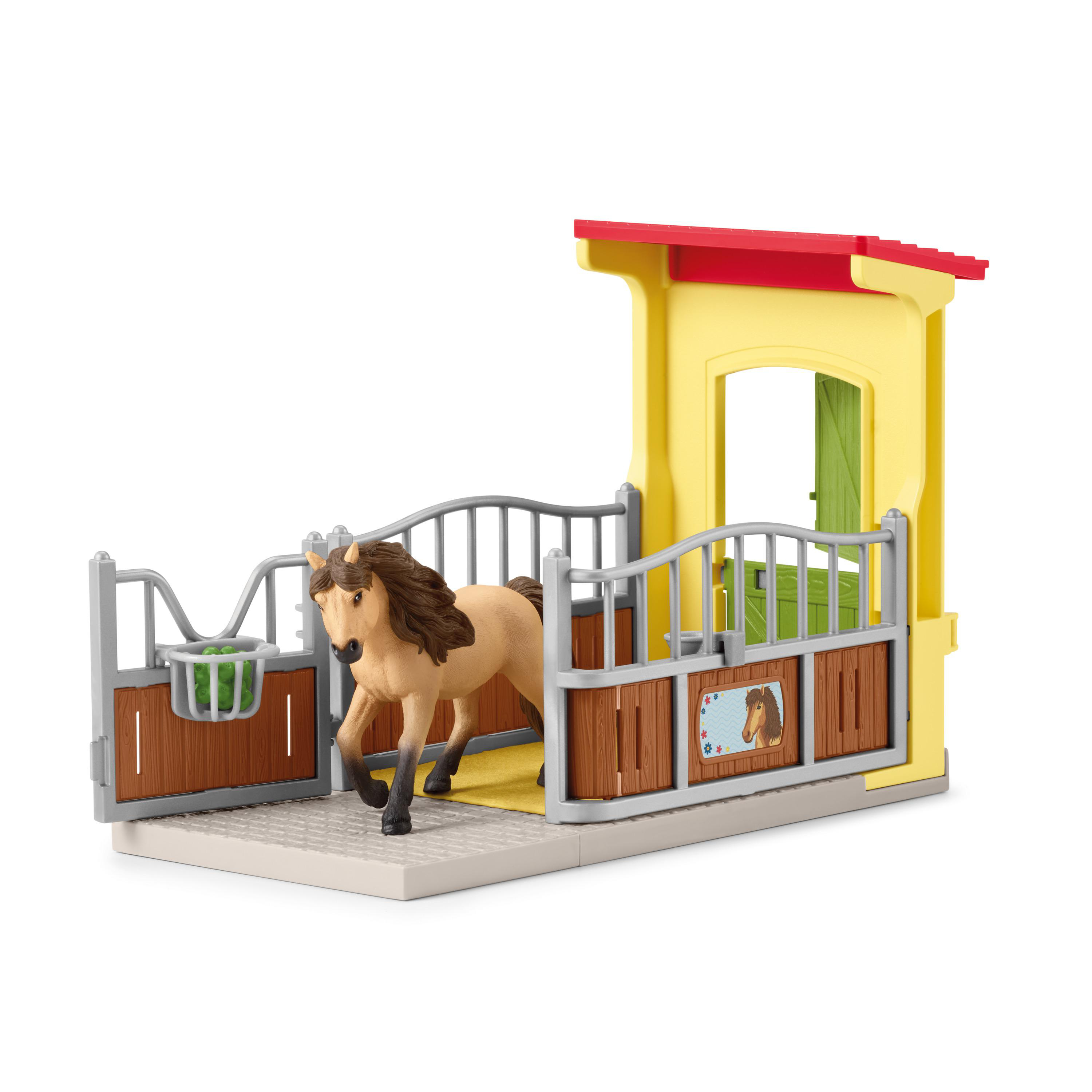 SCHLEICH Ponybox mit Islandpferd Spielset Hengst Mehrfarbig