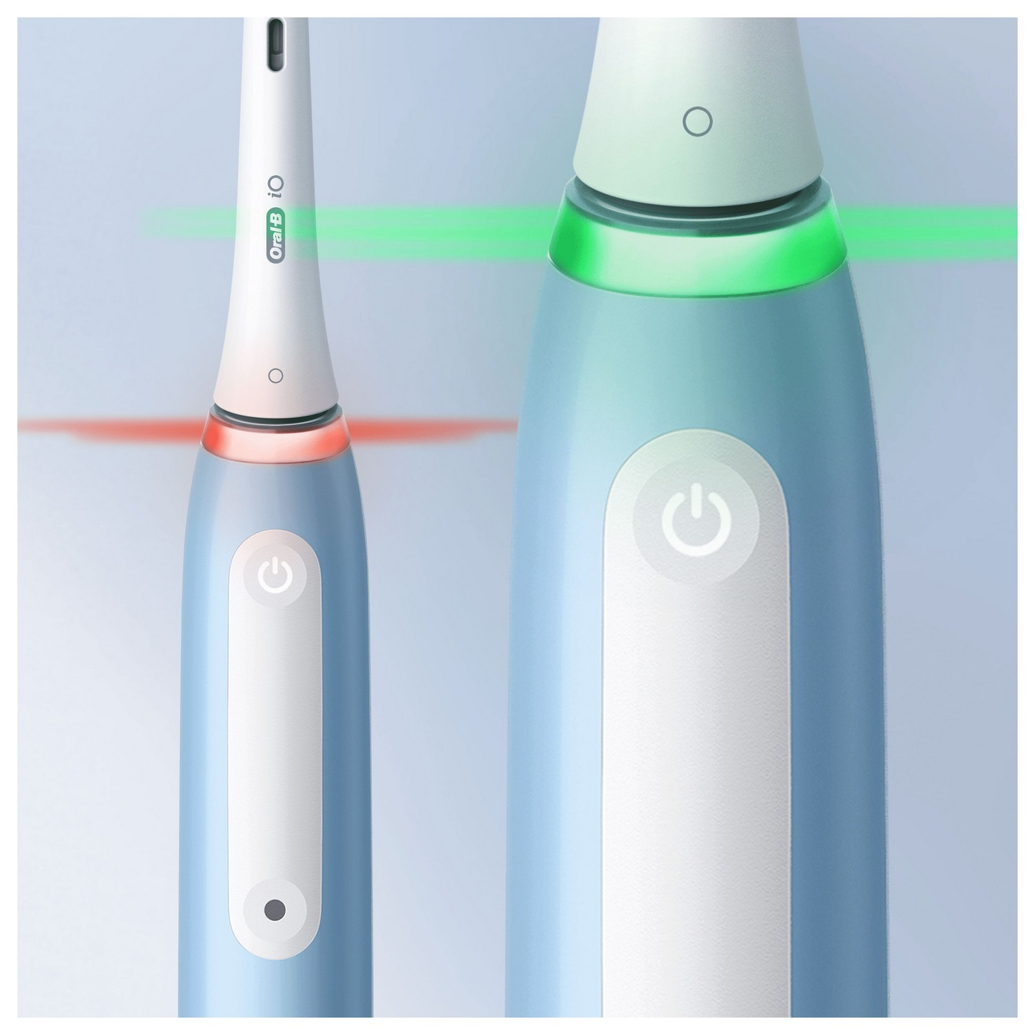 Une brosse à dents électrique, connectée à un téléphone, montrant les données de brossage.