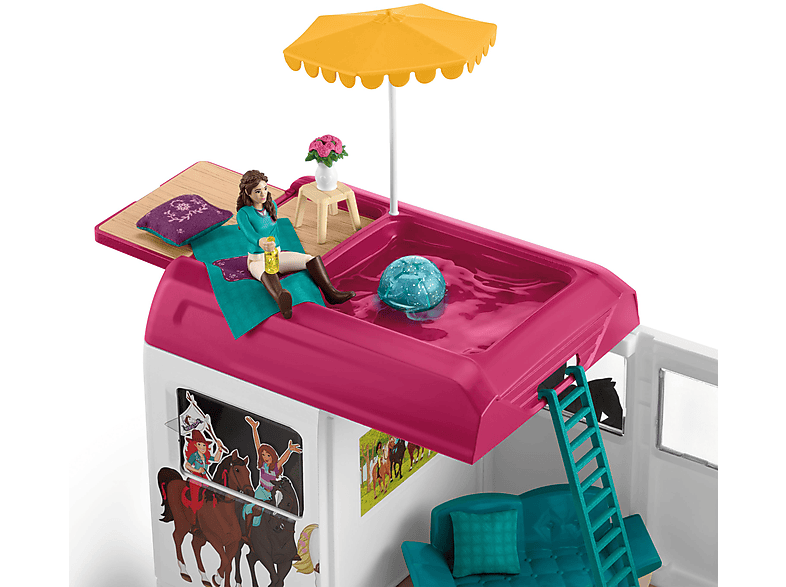 SCHLEICH Pferdetransporter Spielset Mehrfarbig