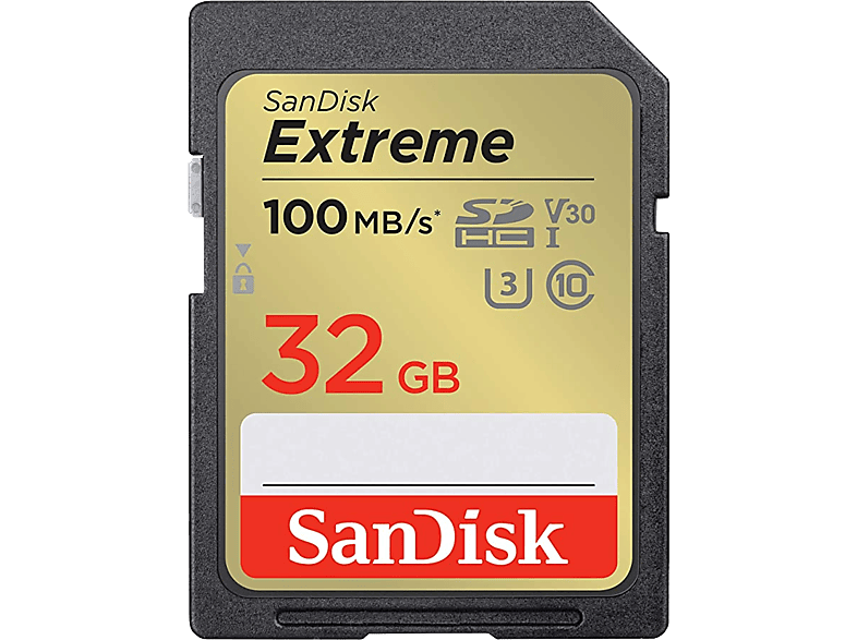 SANDISK SDHC Extreme kártya 32GB, 100Mb/s, UHS-I, Class 10, U3, V30 (215402)