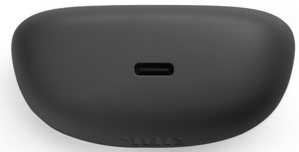 Czarne etui ładujące JBL z portem USB-C.