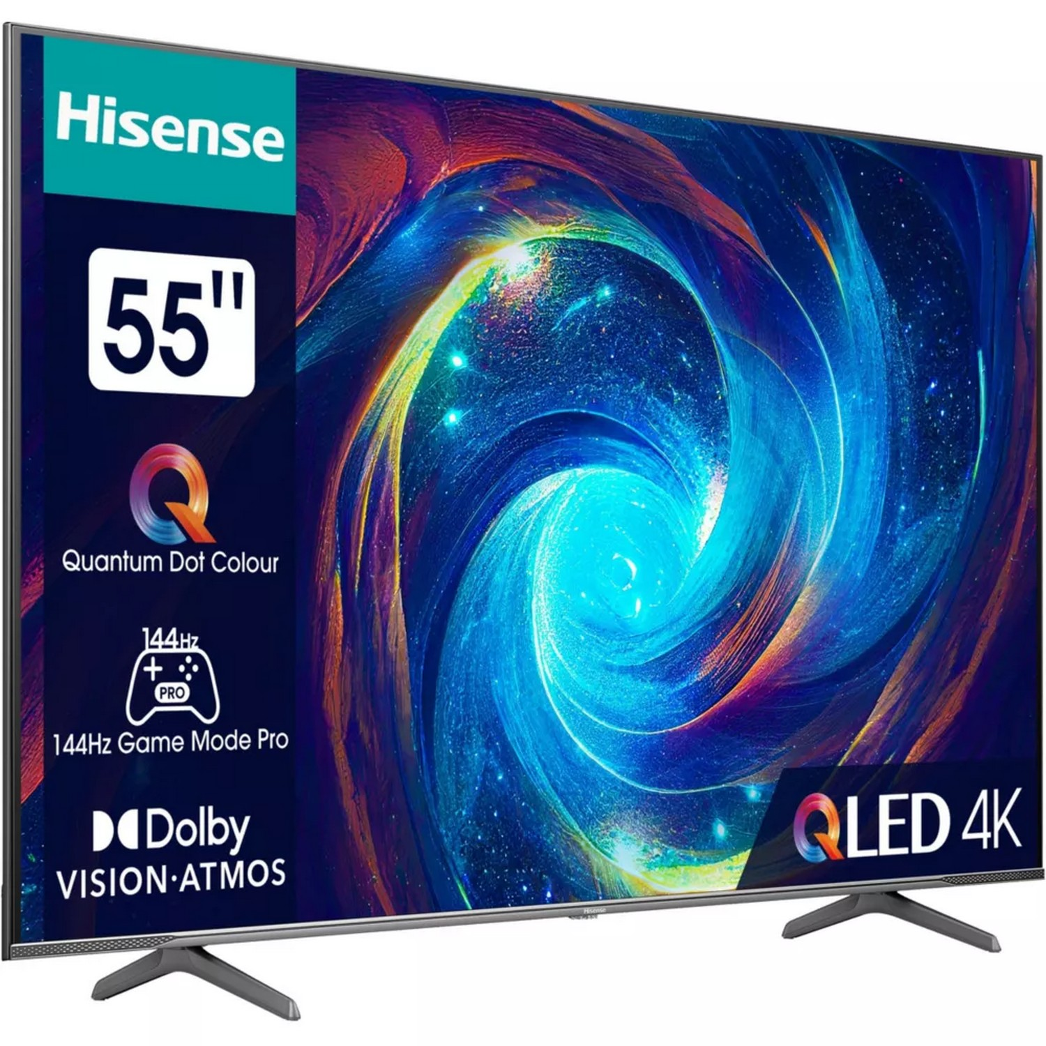HISENSE 55E7KQ 55" QLED Smart 4K - QLED 4K - TV QLED - 55 pouces