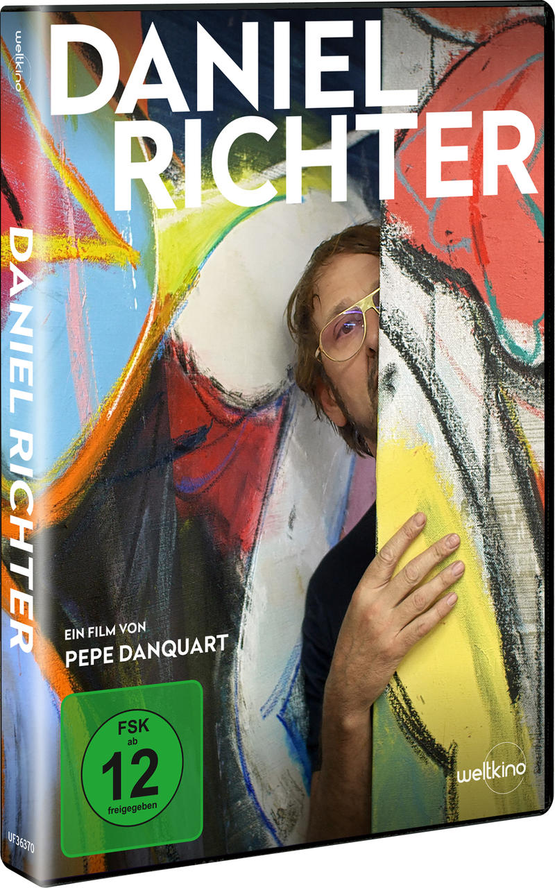 DVD-Hülle für den Film Daniel Richter. Das Gesicht eines Mannes ist teilweise sichtbar.