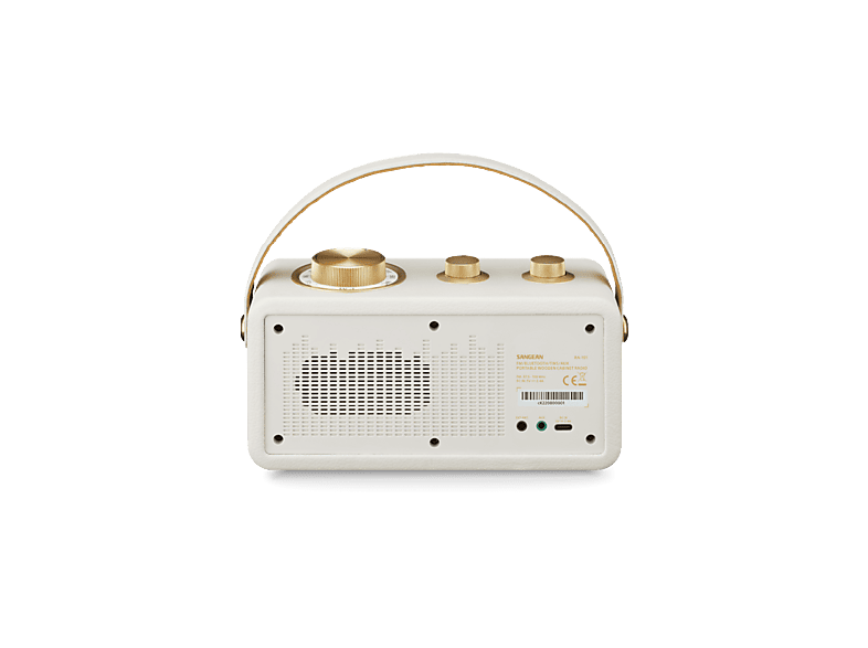 Sangean RA-101 Ivory/gold; Radio