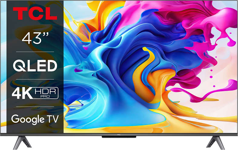 TCL 43C645 43" QLED Smart 4K (2023) - QLED 4K - TV miniLED - 43 pouces