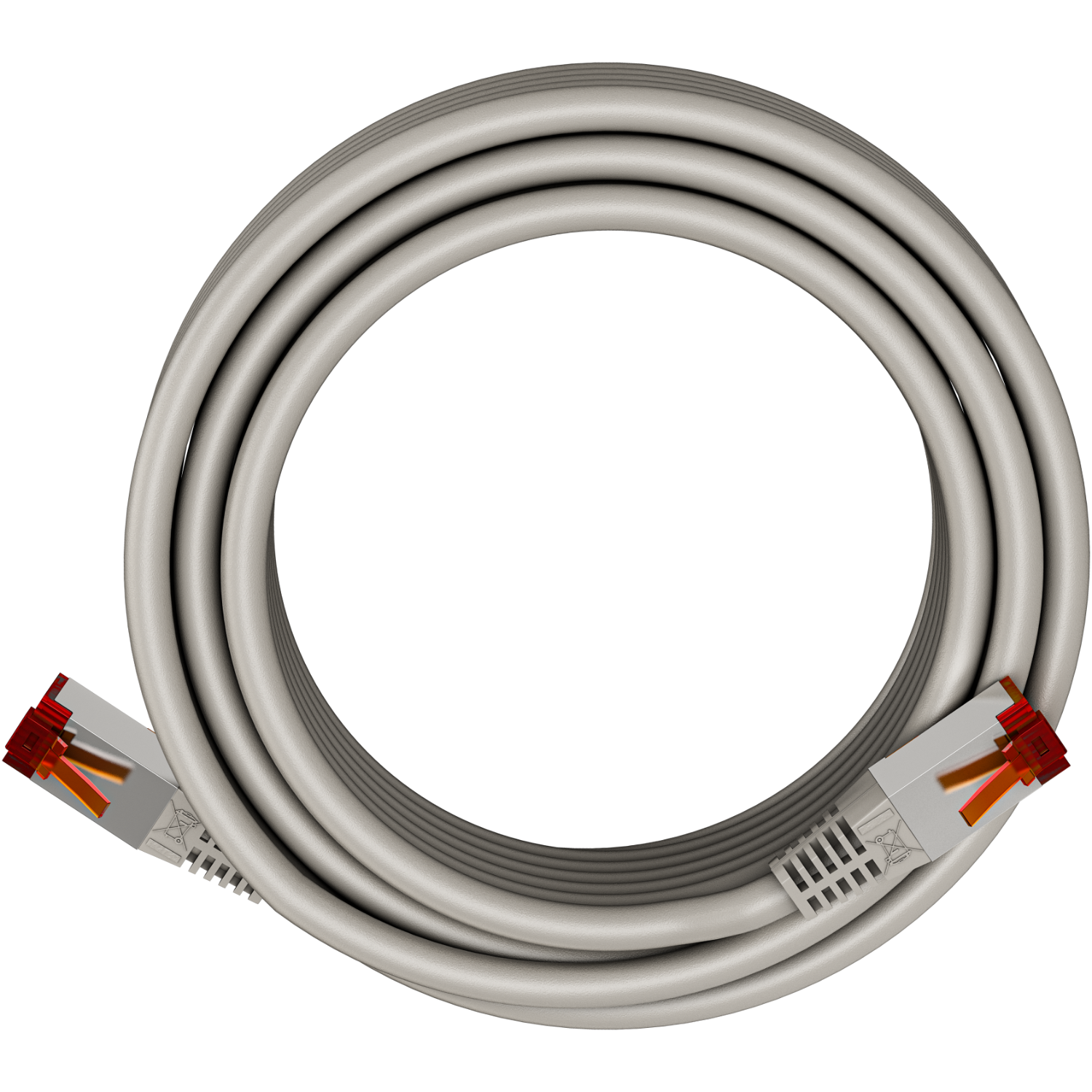 ISY IPC-6100-1-GB Categorie 6 Netwerkkabel 10 Meter Wit
