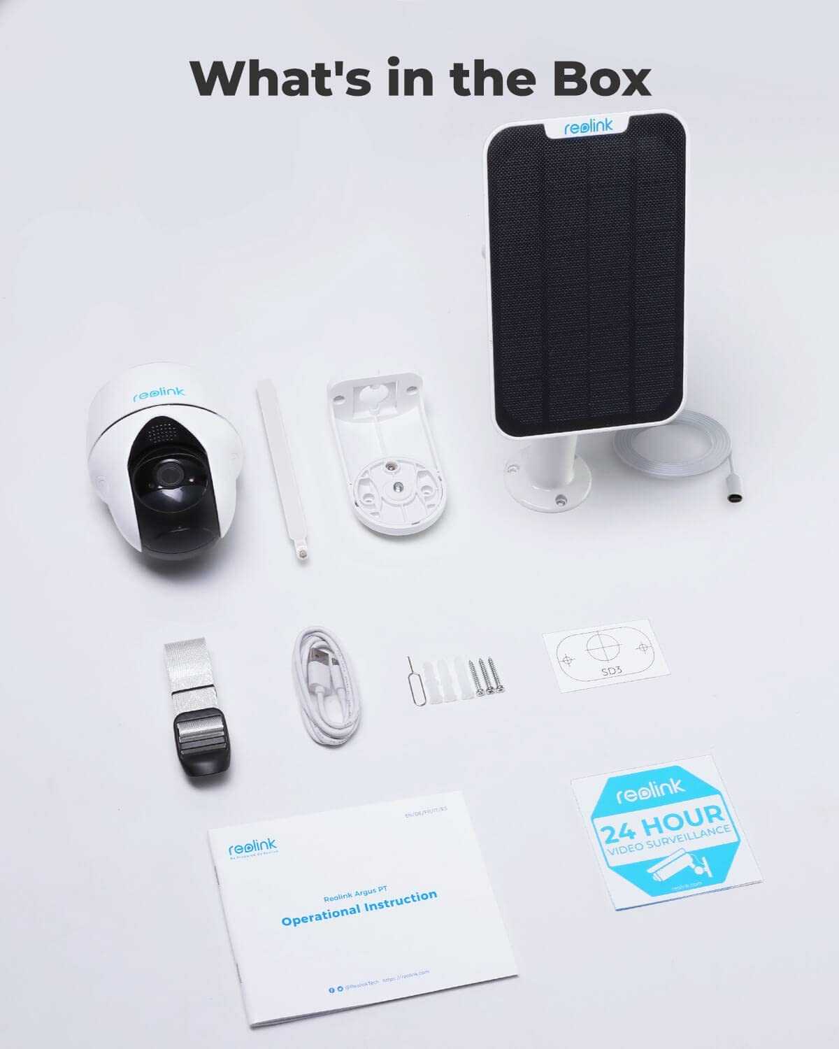 REOLINK Go PT Plus + pannello solare - Telecamera di sorveglianza  (DCI 2K, 2560 x 1440)