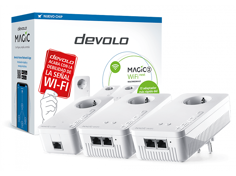 Adaptador PLC | Devolo Magic 2 Wifi Next Multiroom Kit Wi-Fi