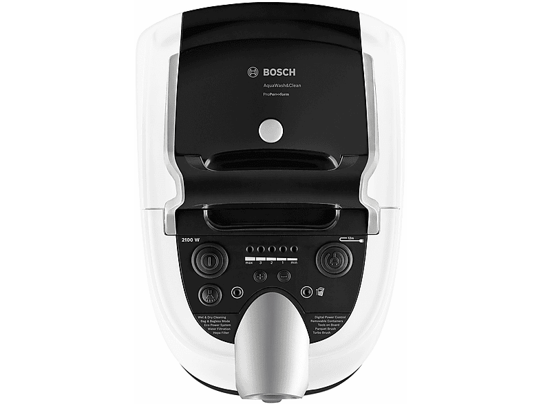 Odkurzacz piorący BOSCH BWD421PRO AquaWash&Clean HEPA Biało-czarny – zdjęcie 3