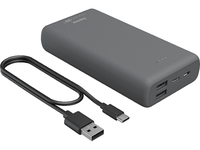 Thumbnail - HAMA Power Pack Supreme 20HD Powerbank 20000 mAh Grau