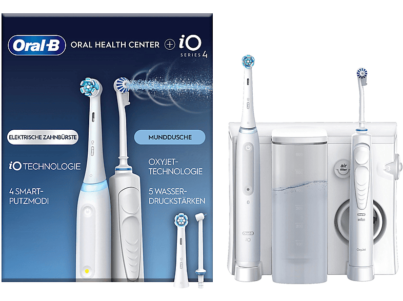 ORAL-B Center OxyJet Reinigungssystem | Munddusche + Oral-B IO4 Online ...