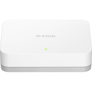 Switch - D-Link GO-SW-5G, 5 puertos, Gigabit Ethernet LAN RJ-45, Sin gestión, 1000 Mbps/puerto, Blanco