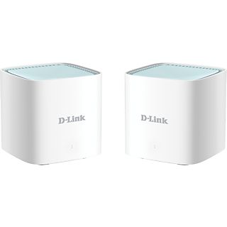 Sistema WiFi Mesh - D-Link M15-2 Eagle Pro AI AX1500, Pack 2 Extensores WiFi 6, 1500 Mbps, Mesh Inteligente, Blanco