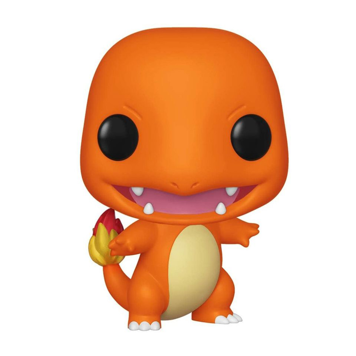 Figura Funko Pop di Charmander, un personaggio Pokémon arancione.