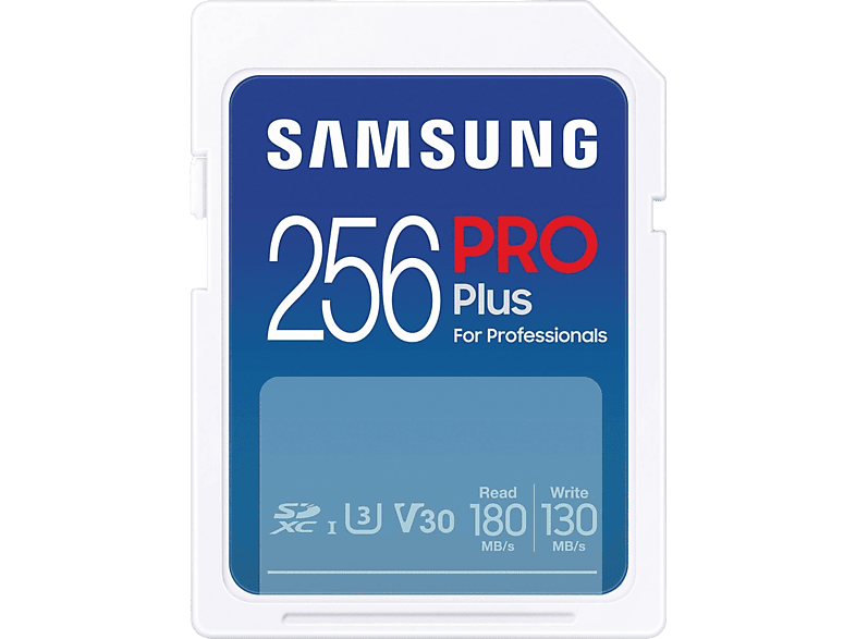 Samsung Carte Mémoire Sd Pro Plus 256 Gb (2023) (mb-sd256s/eu)