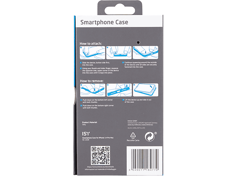 Etui ISY ISC-1025 do iPhone 14 Pro Max Przezroczyste – zdjęcie 3