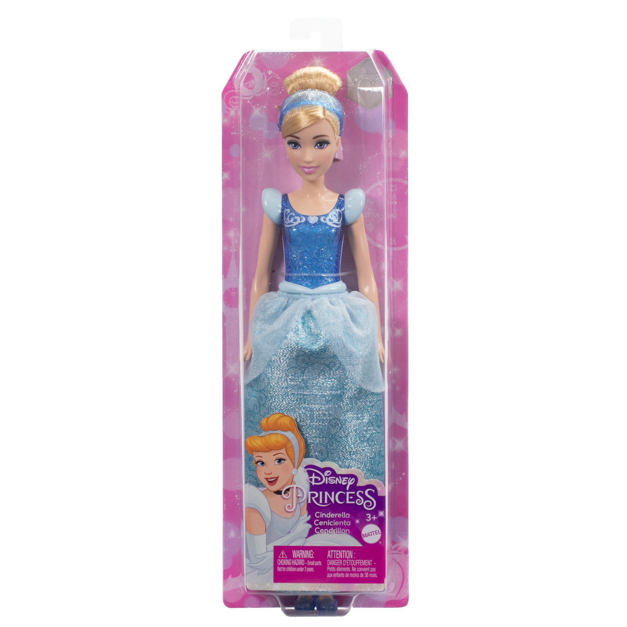 Mehrfarbig Spielzeugpuppe BARBIE HLW06 Prinzessin Disney Cinderella-Puppe