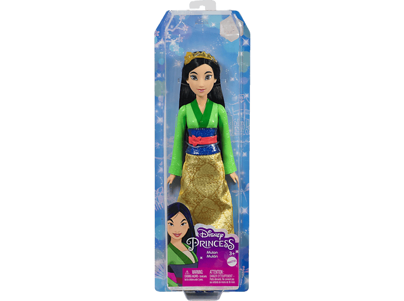 BARBIE HLW14 Disney Prinzessin Mulan-Puppe Spielzeugpuppe Mehrfarbig