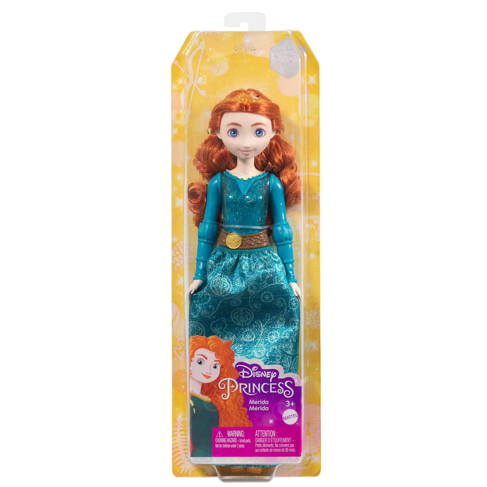 Mehrfarbig BARBIE HLW13 Prinzessin Disney Merida-Puppe Spielzeugpuppe