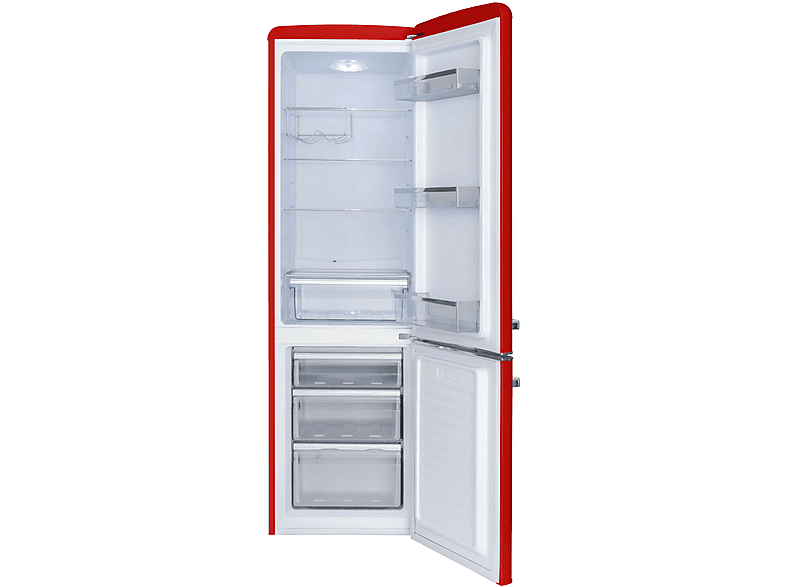 Lodówka AMICA FK2965.3RAA Retro 181cm Czerwona&nbsp;SlimSize – zdjęcie 2