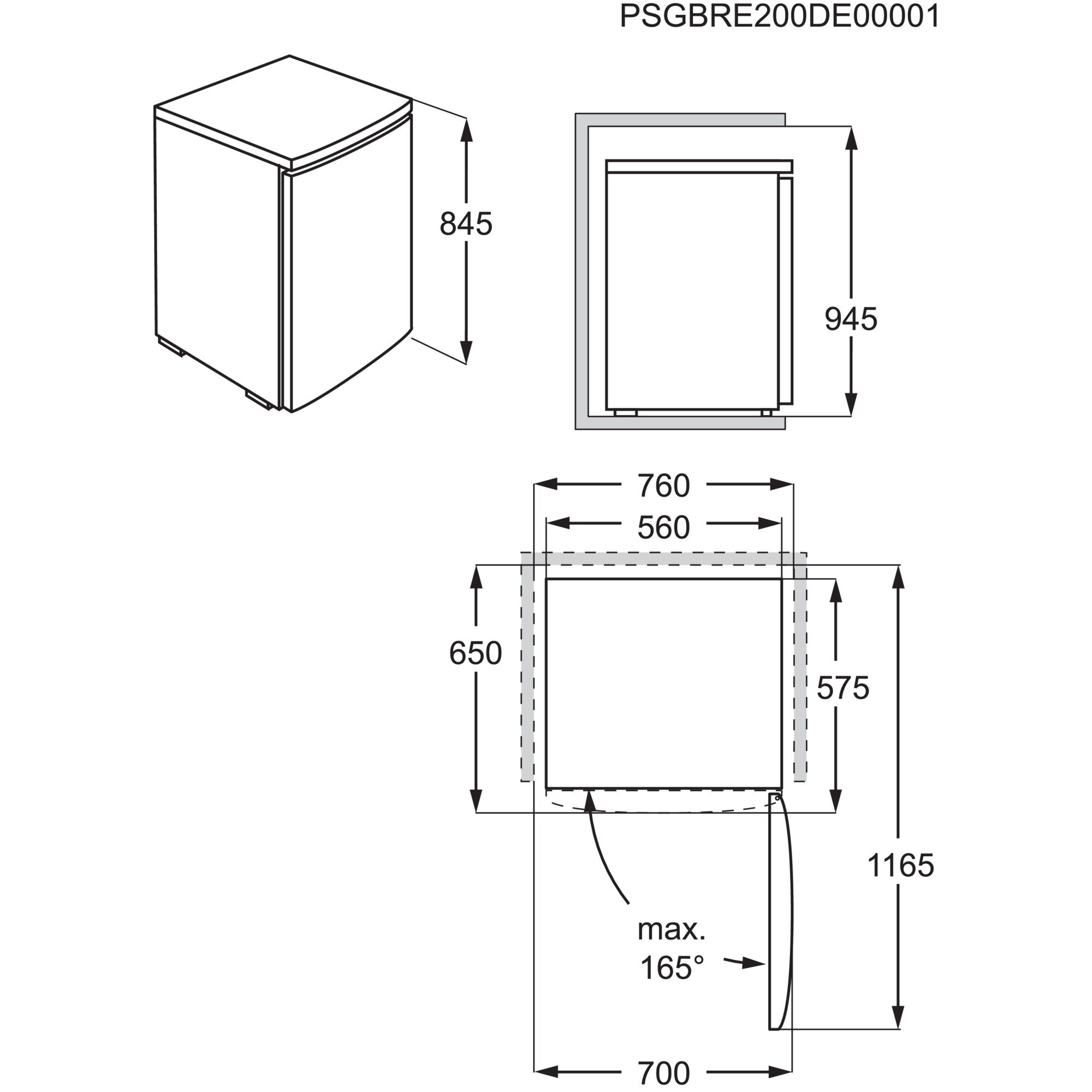 Lodówka ELECTROLUX LXB1SF11W0