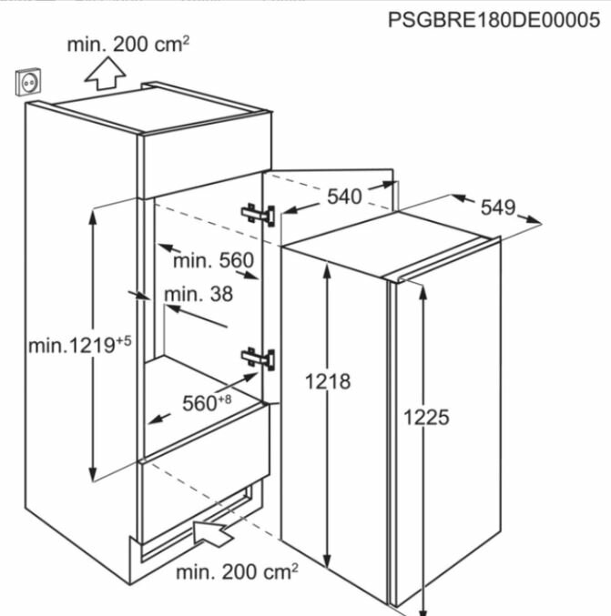 Lodówka ELECTROLUX LFB3AF12S