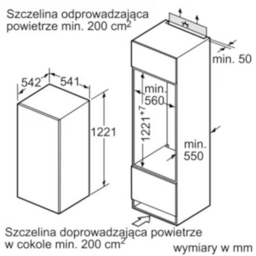 Lodówka SIEMENS KI24LNSF0