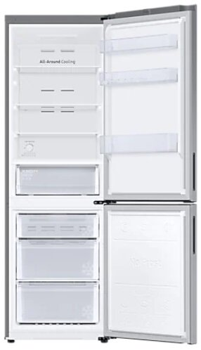 Zakrzywiony monitor do gier wyświetlający futurystyczną, niebieską scenę.