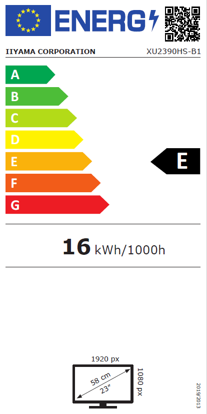 Monitor IIYAMA ProLite XU2390HS-B1