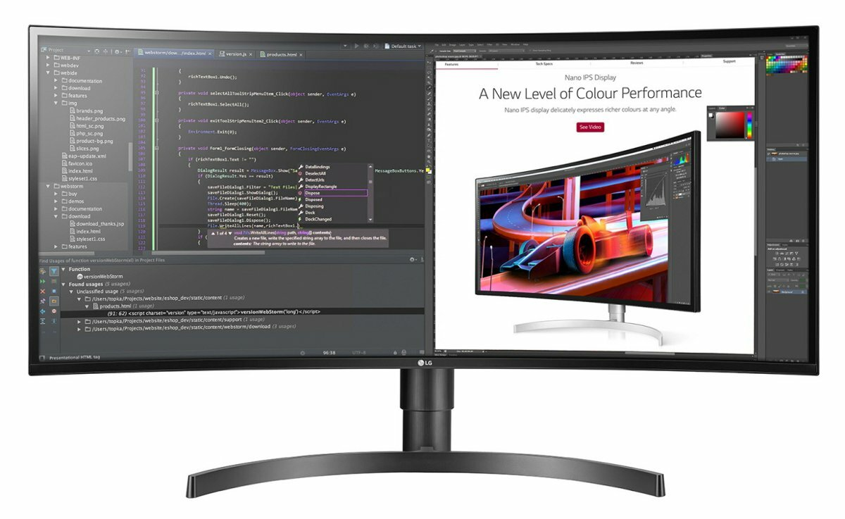 Monitor LG 34WL85C-B 34 UWQHD IPS 5ms
