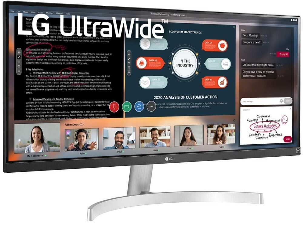 Monitor LG 29WN600-W 29 UWFHD IPS 5ms