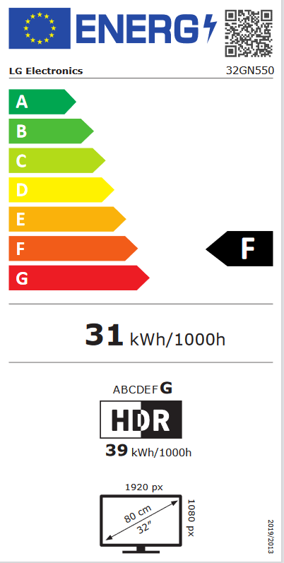 Monitor LG 32GN550-B 31.5 FHD VA 1ms