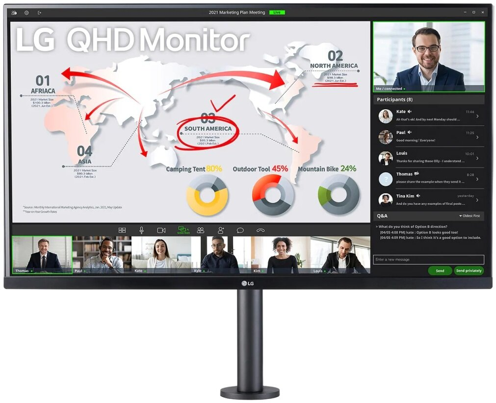 Monitor LG 32QP880-B 31.5 QHD IPS 5ms
