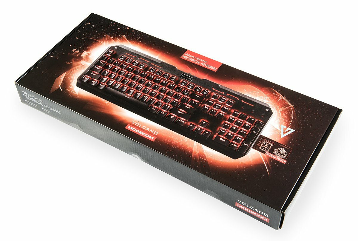 Klawiatura USB MODECOM Volcano Hammer Brązowe przełączniki K-MC-HAMMER-U-BROWN