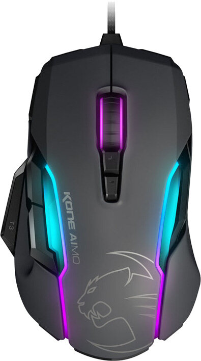 Mysz przewodowa ROCCAT Kone AIMO RGBA Smart Customization Szary ROC-11-815-GY
