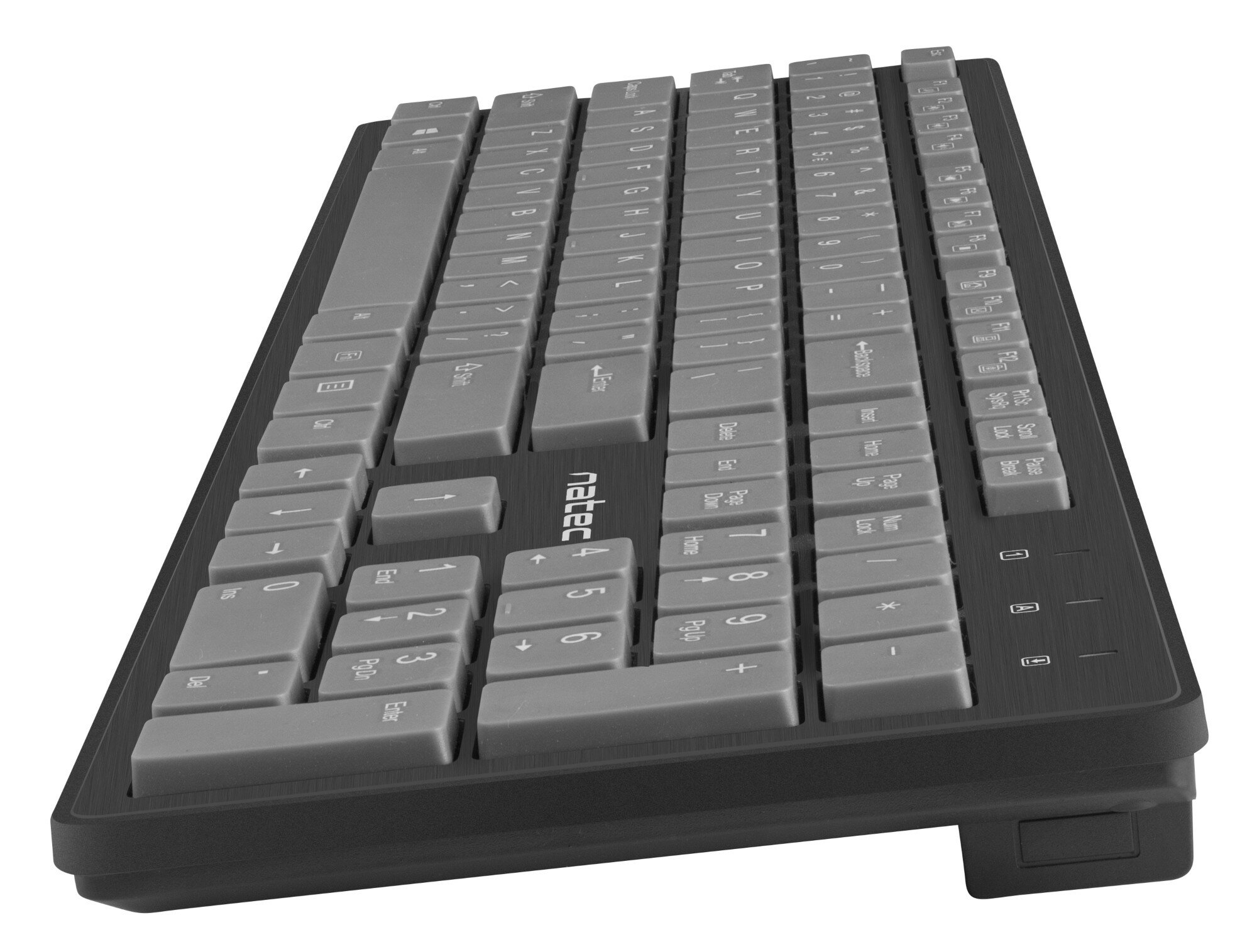 Zestaw klawiatura + mysz + głośniki + podkładka NATEC Tetra Czarno-szary NKL-1179